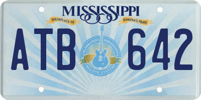MS license plate ATB642