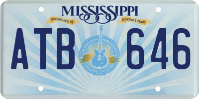 MS license plate ATB646