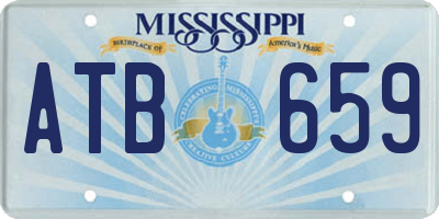 MS license plate ATB659