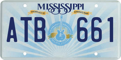MS license plate ATB661
