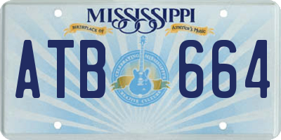 MS license plate ATB664
