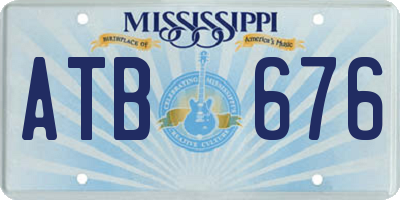 MS license plate ATB676