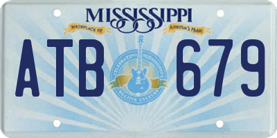 MS license plate ATB679