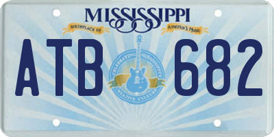 MS license plate ATB682