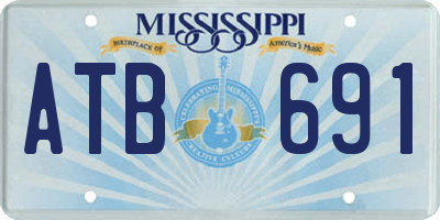 MS license plate ATB691