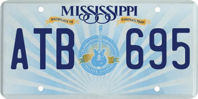 MS license plate ATB695
