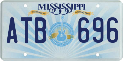 MS license plate ATB696
