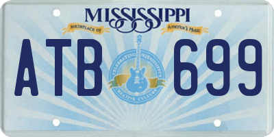 MS license plate ATB699