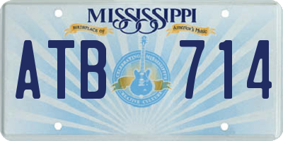 MS license plate ATB714