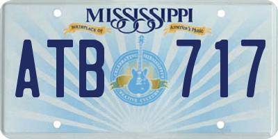 MS license plate ATB717