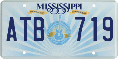 MS license plate ATB719