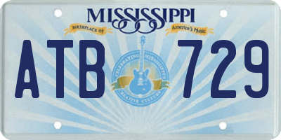 MS license plate ATB729