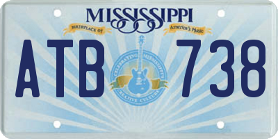 MS license plate ATB738