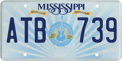 MS license plate ATB739