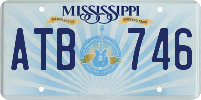 MS license plate ATB746