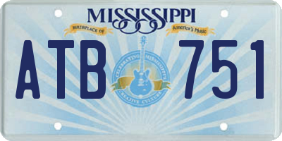 MS license plate ATB751