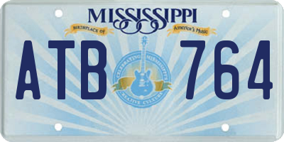 MS license plate ATB764