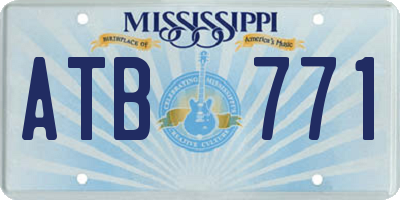 MS license plate ATB771