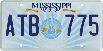 MS license plate ATB775