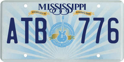 MS license plate ATB776