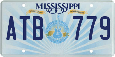 MS license plate ATB779