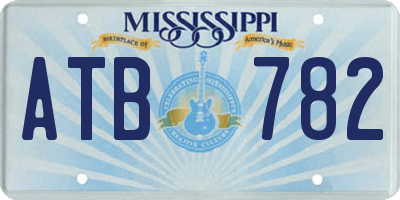 MS license plate ATB782