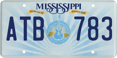MS license plate ATB783