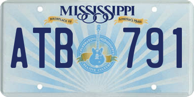 MS license plate ATB791