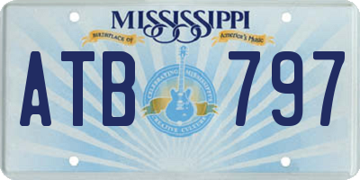 MS license plate ATB797