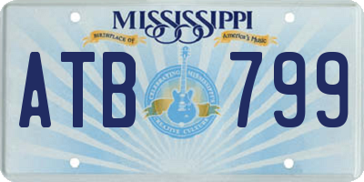 MS license plate ATB799