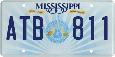 MS license plate ATB811