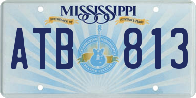 MS license plate ATB813