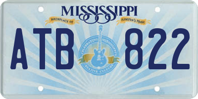 MS license plate ATB822