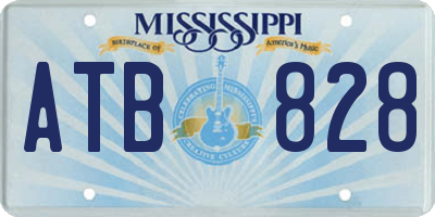 MS license plate ATB828