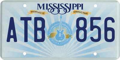 MS license plate ATB856