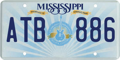 MS license plate ATB886