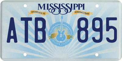 MS license plate ATB895