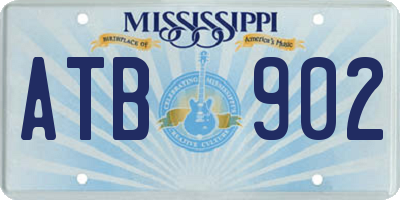 MS license plate ATB902