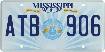 MS license plate ATB906