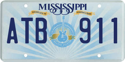 MS license plate ATB911