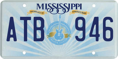 MS license plate ATB946