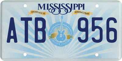 MS license plate ATB956