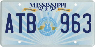 MS license plate ATB963