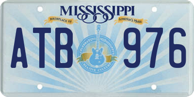MS license plate ATB976