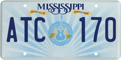 MS license plate ATC170