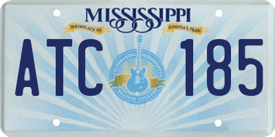 MS license plate ATC185