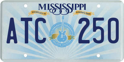 MS license plate ATC250