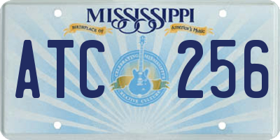 MS license plate ATC256