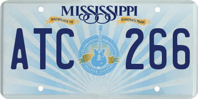 MS license plate ATC266