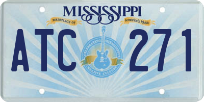 MS license plate ATC271